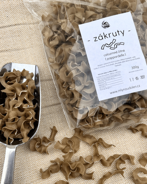 Těstoviny – Zákruty – žitné celozrnné
