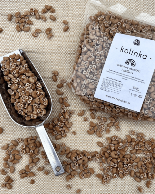 Těstoviny – Kolínka– pšeničné celozrnné