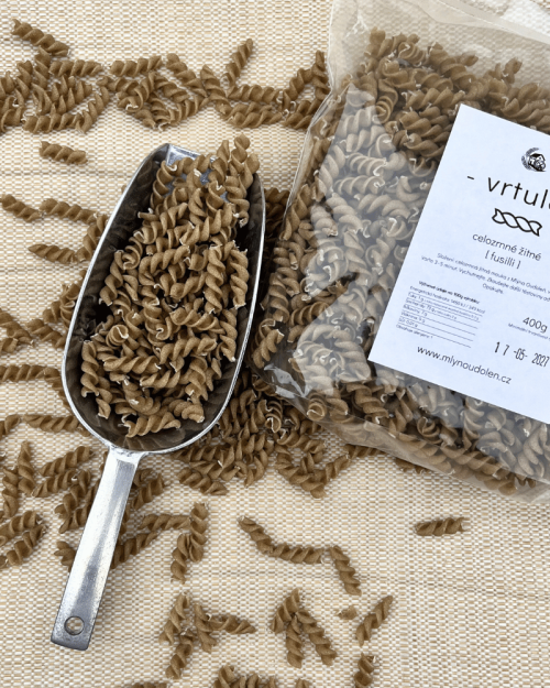 Těstoviny – Vrtule – žitné celozrnné